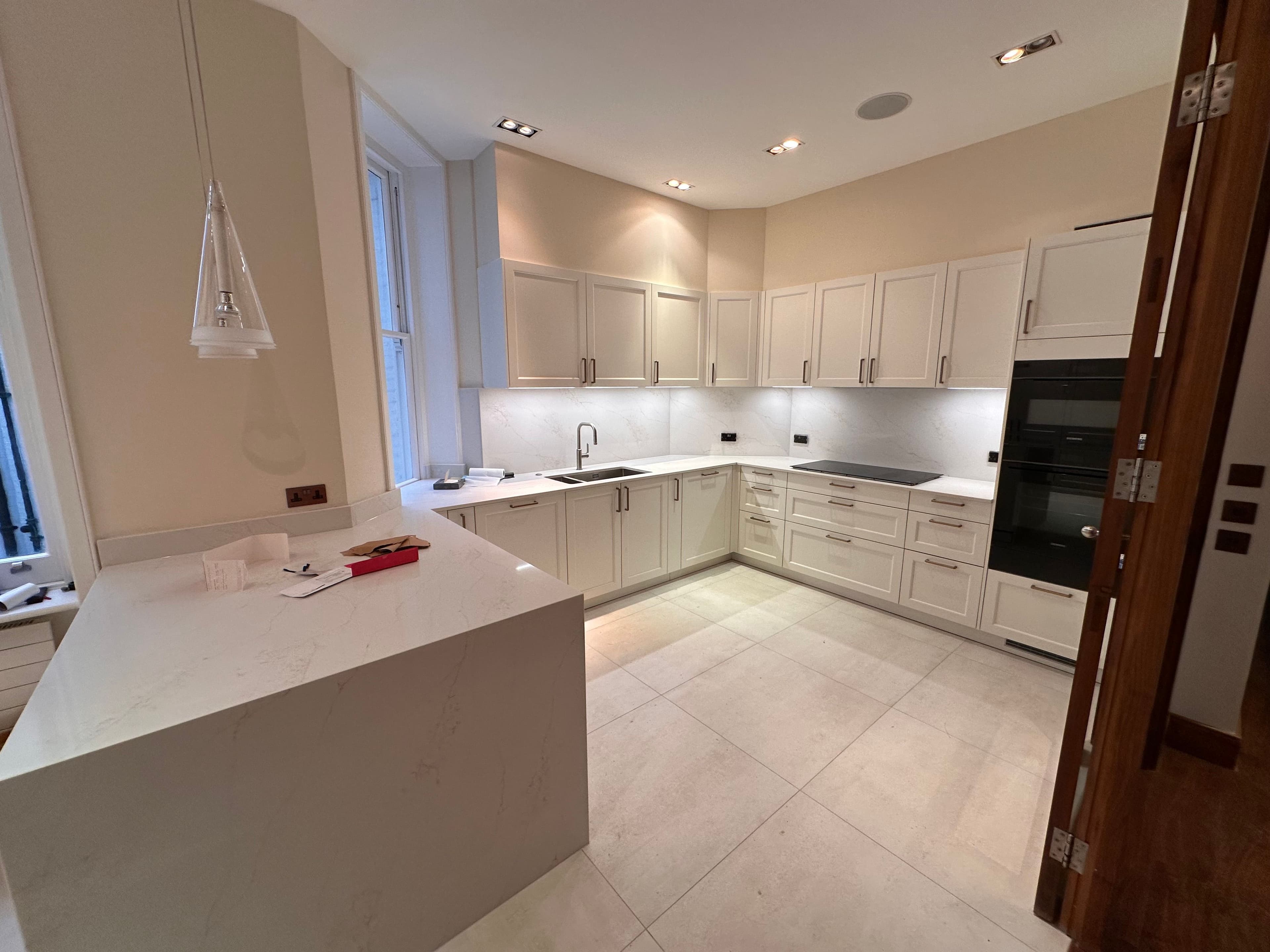 Central London Kitchen Fit by Devlin Carpentry in London & Surrey - High-specification kitchen installation.